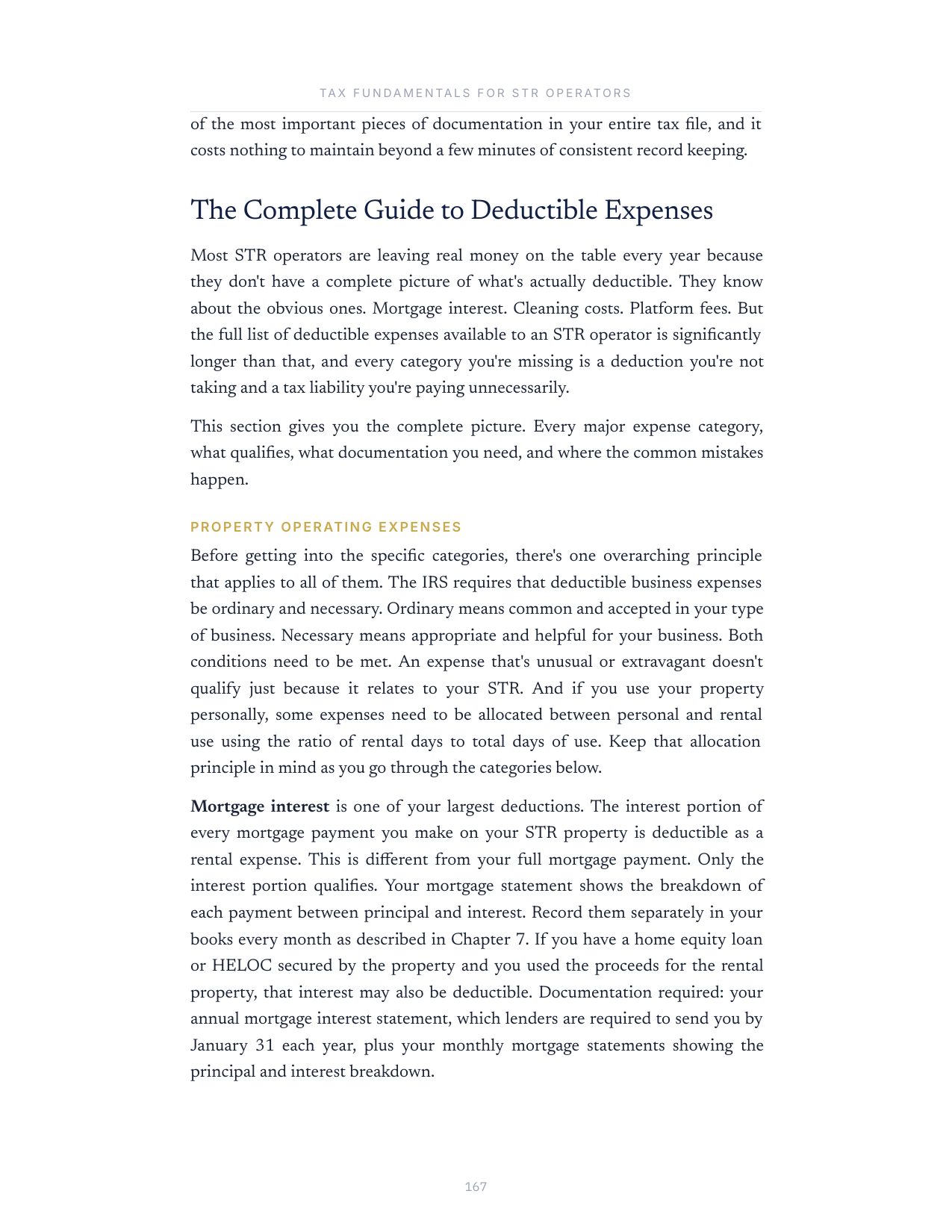 Deductible expenses