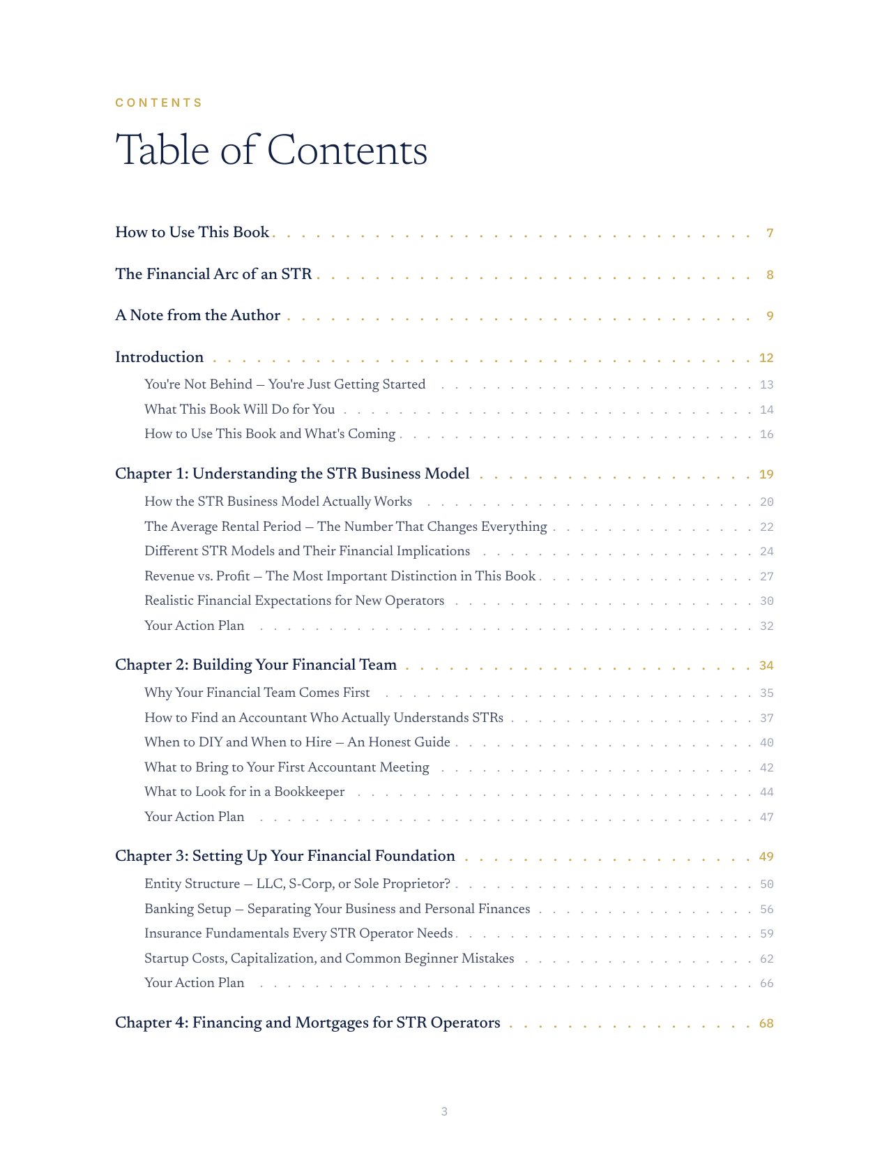Table of contents